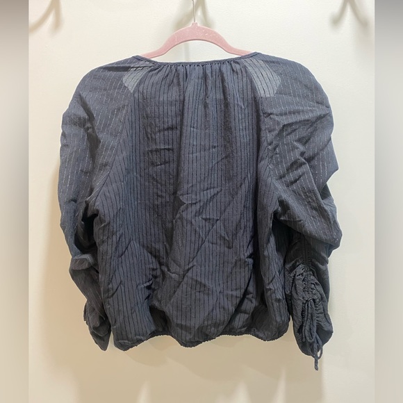 ASTR the Label ruched long sleeve top in black size L - Picture 8 of 8